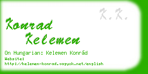 konrad kelemen business card